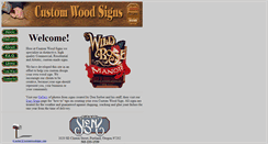Desktop Screenshot of customwoodsigns.com